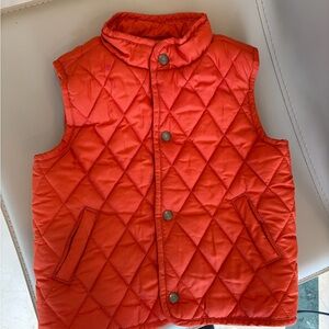 Janie and Jack Quilted Orange Vest